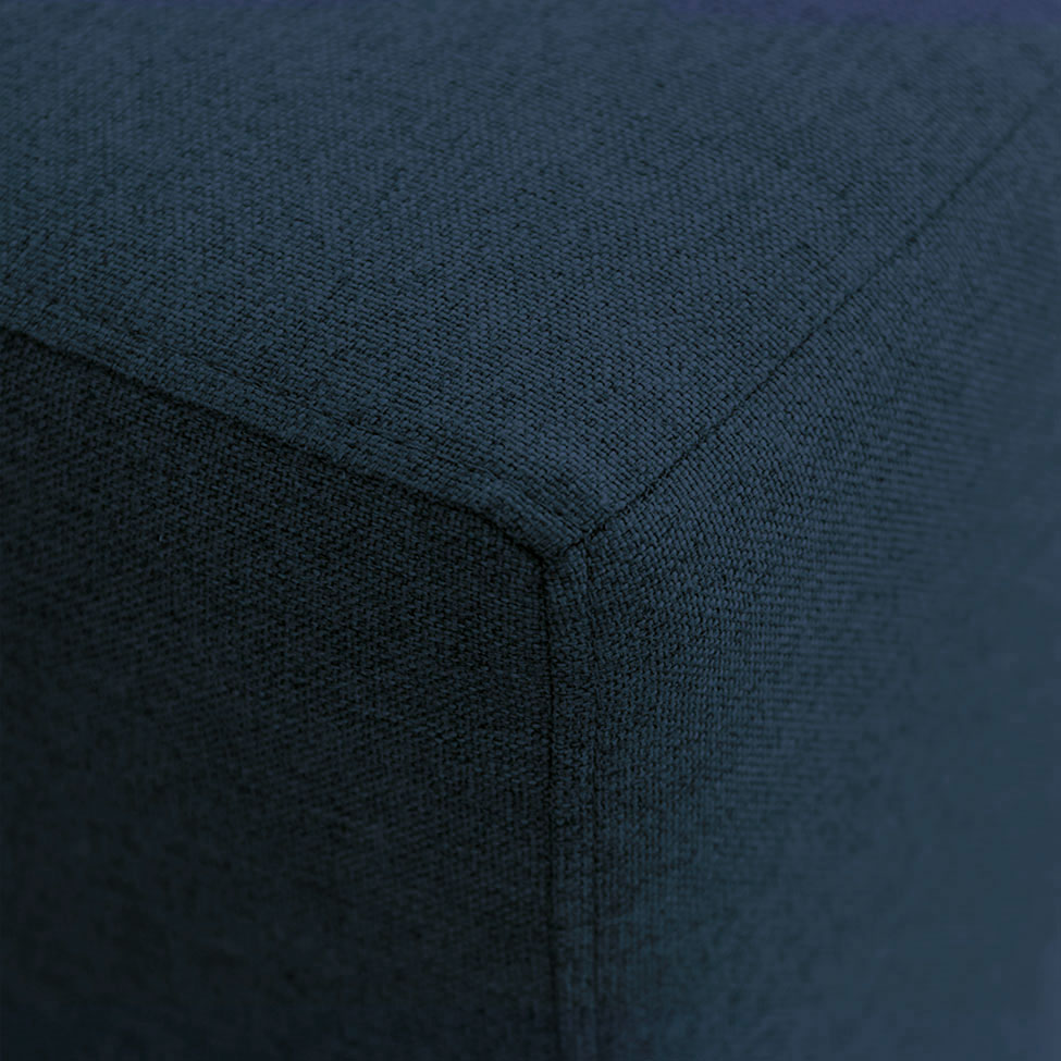 Sofá Unne 2 Lugares com Molas Ensacadas Linho Azul Marinho 170 cm