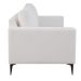 Sofá Unne 3 Lugares com Molas Ensacadas Bouclé Off White 200 cm
