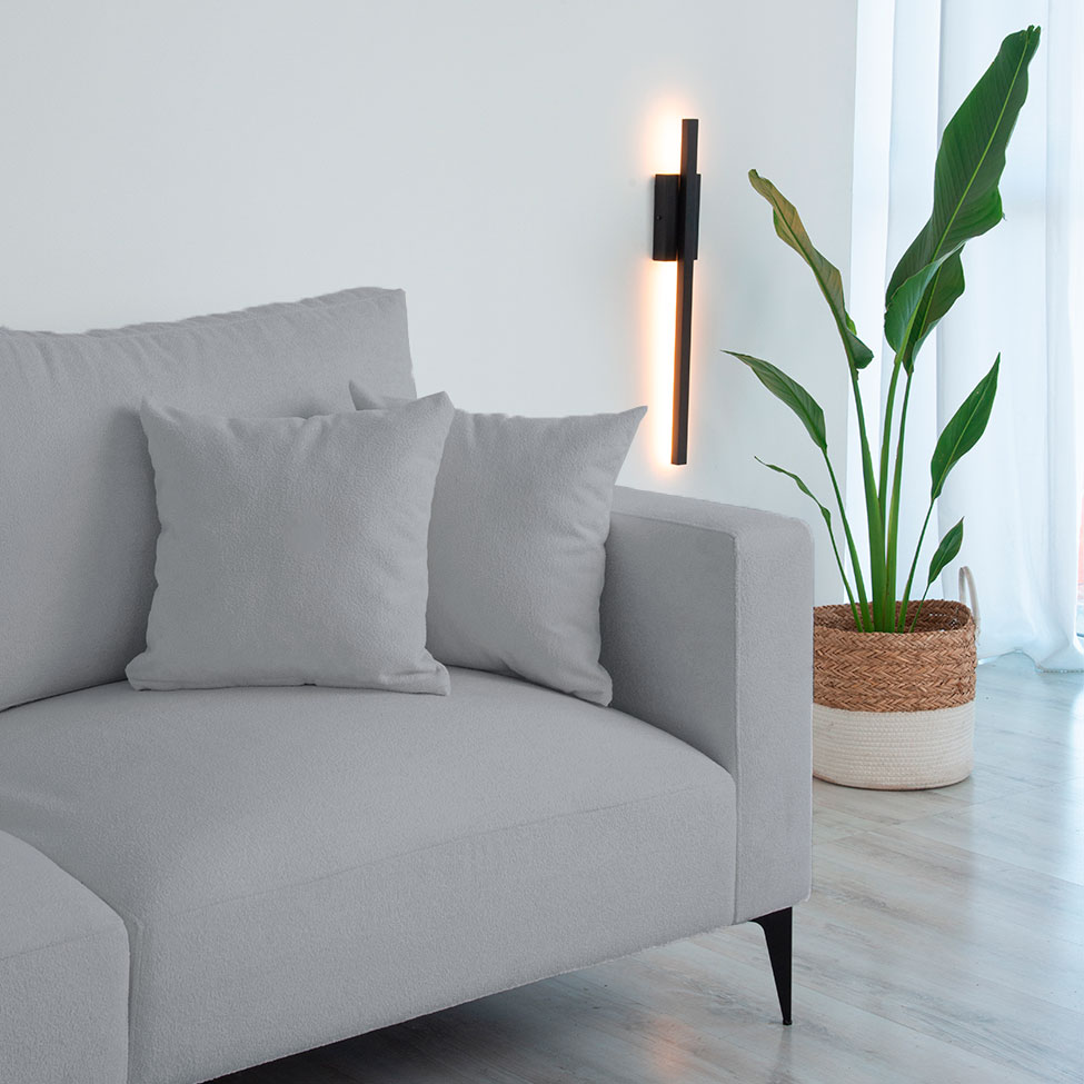 Sofá Unne 3 Lugares com Molas Ensacadas Bouclê Cinza 200 cm
