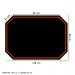 Protetor de Piso Tapete para Cadeira Gamer 1,20x85cm Preto com Borda Laranja