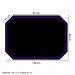 Protetor de Piso Tapete para Cadeira Gamer 1,20x85cm Preto com Borda Roxo