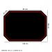Protetor de Piso Tapete para Cadeira Gamer 1,20x85cm Preto com Borda Vermelha