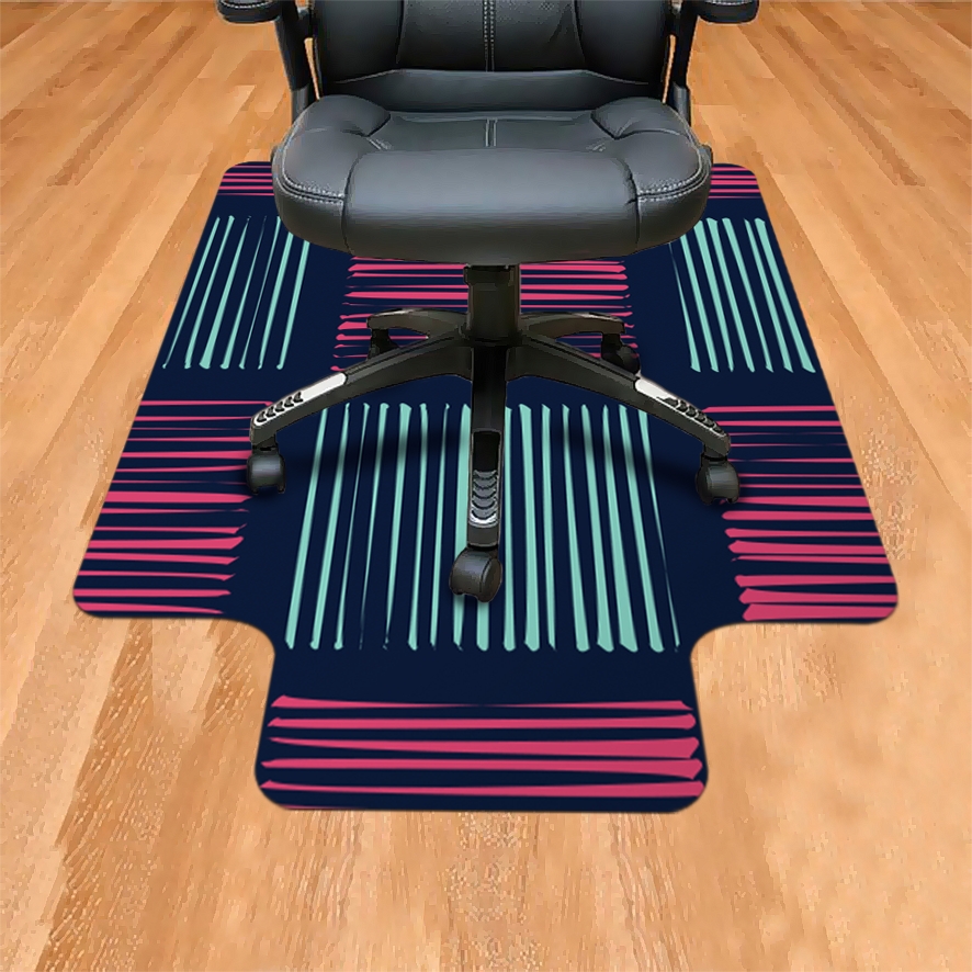 Protetor de Piso para Escritório 1,20x85cm Estampa Xadrez