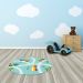 TAPETE INFANTIL QUARTO DE CRIANÇA ANTIALÉRGICO EM PVC CAMINHÃO 70cm REDONDO