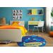 TAPETE INFANTIL QUARTO DE CRIANÇA ANTIALÉRGICO EM PVC DINOSSAURO 70cm REDONDO
