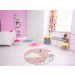 TAPETE INFANTIL QUARTO DE CRIANÇA ANTIALÉRGICO EM PVC NUVENS 70cm REDONDO