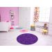 TAPETE INFANTIL QUARTO DE CRIANÇA ANTIALÉRGICO EM PVC ROXO DOCES 70cm REDONDO