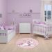 TAPETE INFANTIL QUARTO DE CRIANÇA ANTIALÉRGICO EM PVC UNICÓRNIO 70cm REDONDO