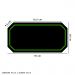 Tapete Mousepad Protetor De Mesa Gamer Borda Verde - 70x35cm