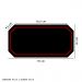 Tapete Mousepad Protetor De Mesa Gamer Borda Vermelho - 70x35cm