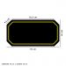 Tapete Mousepad Protetor De Mesa Gamer Preto Borda Amarelo - 70x35cm