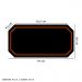 Tapete Mousepad Protetor De Mesa Gamer Preto Borda Laranja - 70x35cm