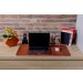 Tapete Protetor de Mesa MousePad em PVC Ecológico 70x35cm Marrom