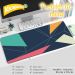 Tapete Protetor de Mesa MousePad em PVC Ecológico 70x35cm Triângulo