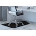 Tapete Protetor de Piso e Cadeira de Rodinhas Poltrona Giratória Gamer Preto 120x85cm