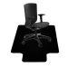 Tapete Protetor de Piso e Cadeira de Rodinhas Poltrona Giratória Gamer Preto 120x85cm