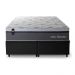 Conjunto Box Baú Benton Cinza 193x203x67 c/ Molas Ensacadas
