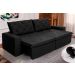 Sofá Cama Bangkok Sem Caixa 2,70m Retrátil e Reclinável Com Molas Velut Preto- King House