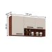 Armário Aéreo com 3 Portas Paso Nogueira Off White