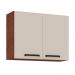 Armário Suspenso com 2 Portas Tucson Nogueira Off White