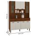 Armário de Cozinha com 2 Gavetas Pisa Off White Nogueira