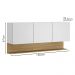 Armario Aereo 3 Portas 150 cm Line Supremo Cp Freijo KTP