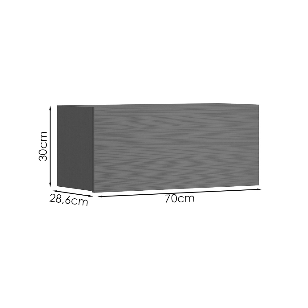 Armario Aereo Basculante 70 cm Line Gris KTP