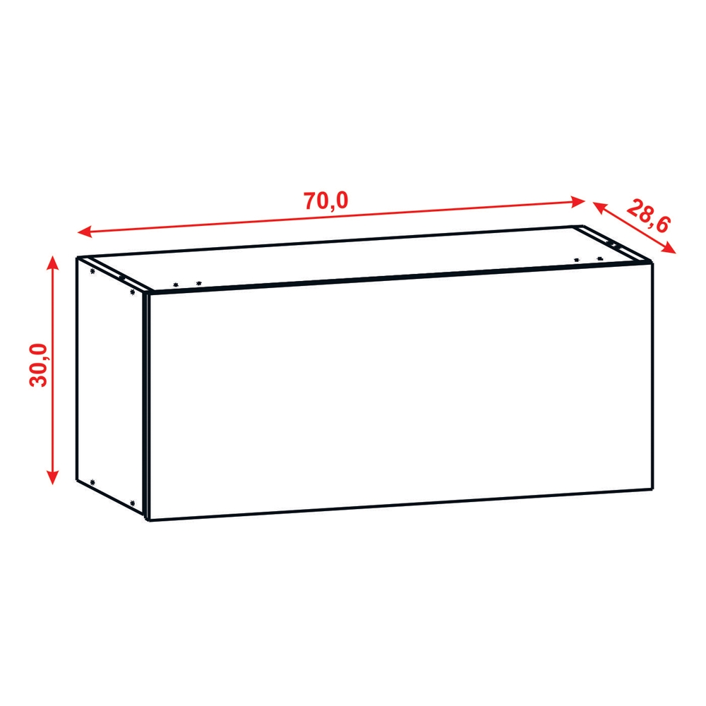 Armario Aereo Basculante 70cm 2951 Supremo KTP