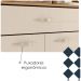 Armario Kit Cozinha 6P 1G 91 cm Apolo Freijo Soft KTP