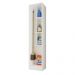 Armario Multiuso 1 Porta Suporte Vassoura Lavanda Kits Paraná Cor:Branco White