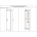 Armario Multiuso 1 Porta Suporte Vassoura Lavanda Kits Paraná Cor:Branco White