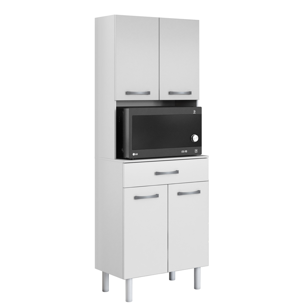 Armario Paneleiro Microondas 2 Portas 2949 193X60cm Gris KTP