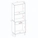 Armario Paneleiro Microondas 2 Portas 2949 193X60cm Gris KTP