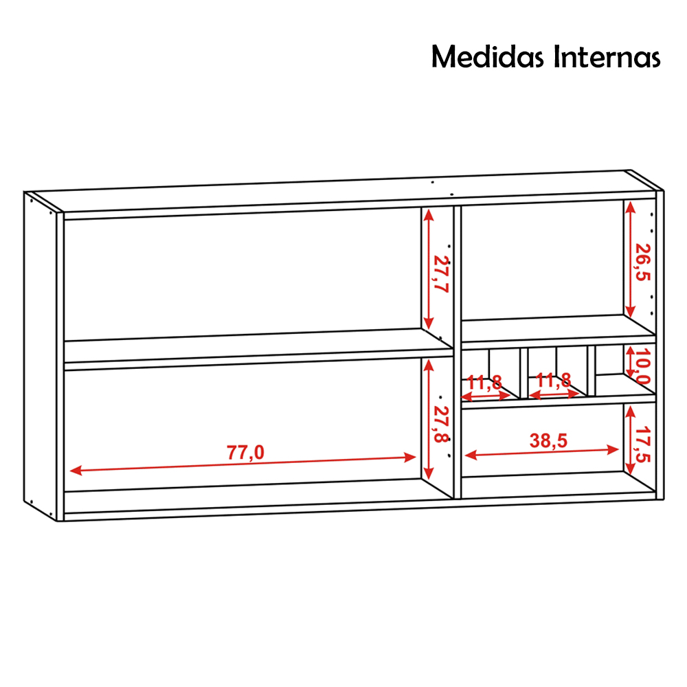 Armario Suspenso 120cm 752AM Freijo Gris KTP