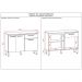 Balcão de Cozinha 120 cm 3 Portas e 1 Gaveta Nogueira Off White Versalhes Kits Paraná