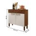 Balcão para Cozinha 2 Gavetas Reims Ripado Off White