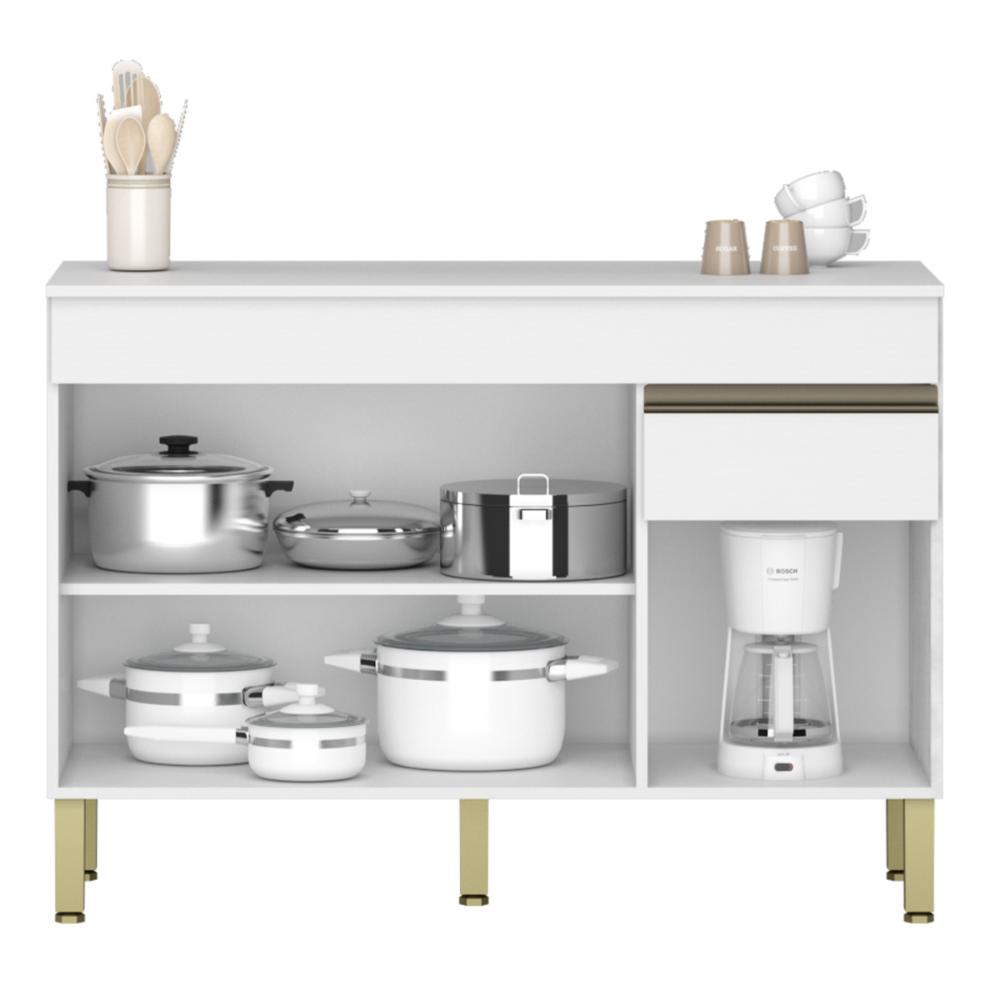 Balcão para Cozinha com Tampo e com 3 Portas Chester Supremo