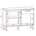 Balcao Com Tampo 120cm 2917 Freijo Supremo KTP
