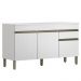 Balcao Com Tampo 3 Portas 1 Gaveta 150 cm Line Supremo KTP