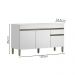 Balcao Com Tampo 3 Portas 1 Gaveta 150 cm Line Supremo KTP