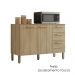 Balcao Com Tampo 3 Portas 2 Gavetas 120 cm Urbane Freijo KTP