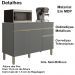 Balcao Com Tampo 3PT 120cm 2961 Gris Gris KTP