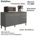 Balcao Com Tampo 3PT 150cm 2954 Gris Gris KTP