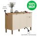 Balcao Cozinha 120 cm MDF Vert Plus Freijo Soft KTP