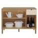 Balcao Cozinha 120 cm MDF Vert Plus Freijo Soft KTP