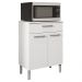Balcao Multiuso Para Microondas 84X61 cm Diamante Branco Supremo KTP