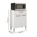 Balcao Multiuso Para Microondas 84X61 cm Diamante Branco Supremo KTP