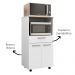 Balcao Para Forno E Microondas 118X61 cm Duetto Branco Supremo KTP
