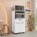 Balcao Para Forno E Microondas 118X61 cm Duetto Branco Supremo KTP