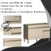 Balcao Para Pia 120cm 3 Portas 2960 Vanilla KTP